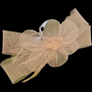 Elegant White Tulle Headband
